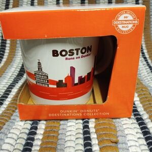 Boston Destination Mug - White & Orange